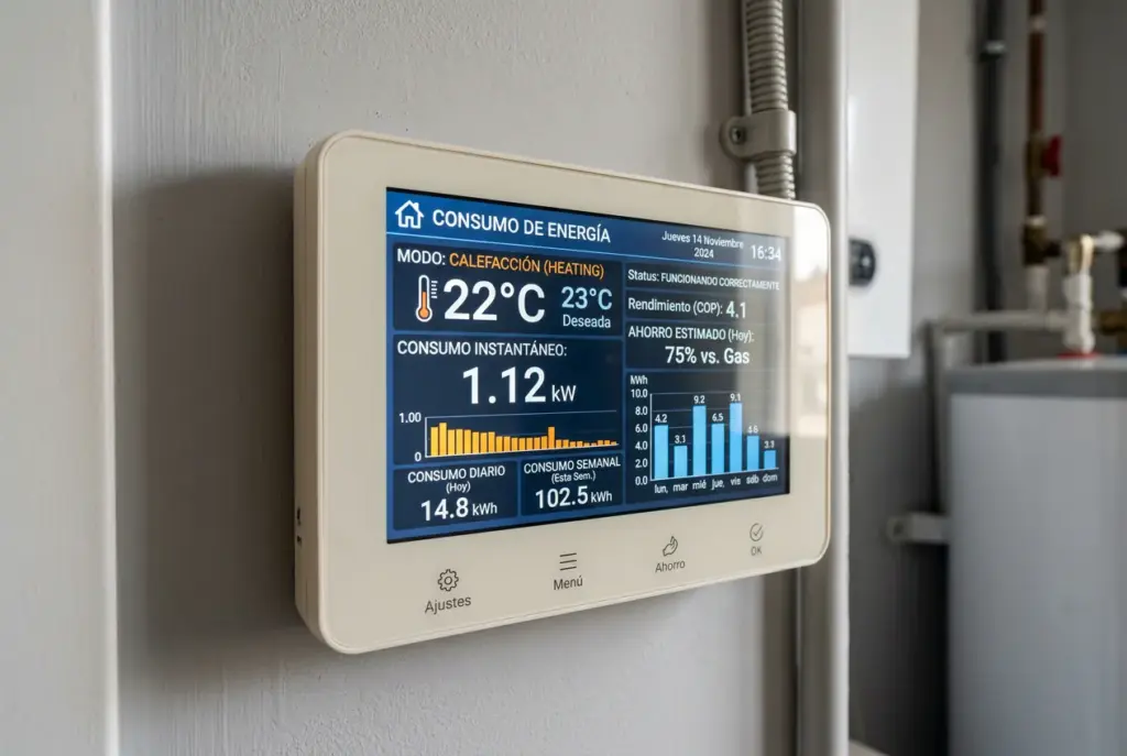 Consumo de una bomba de calor