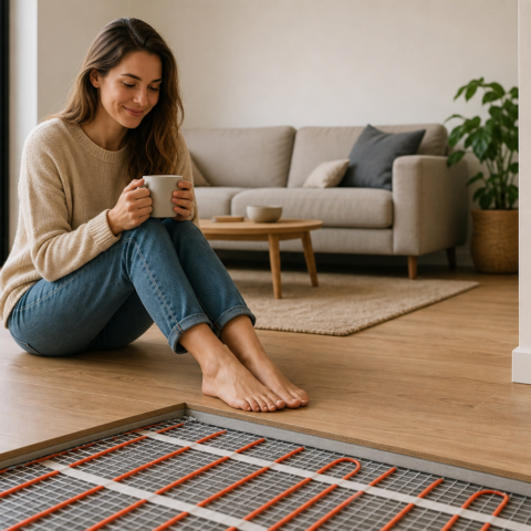 Suelo radiante eléctrico: funcionamiento, consumo y precios
