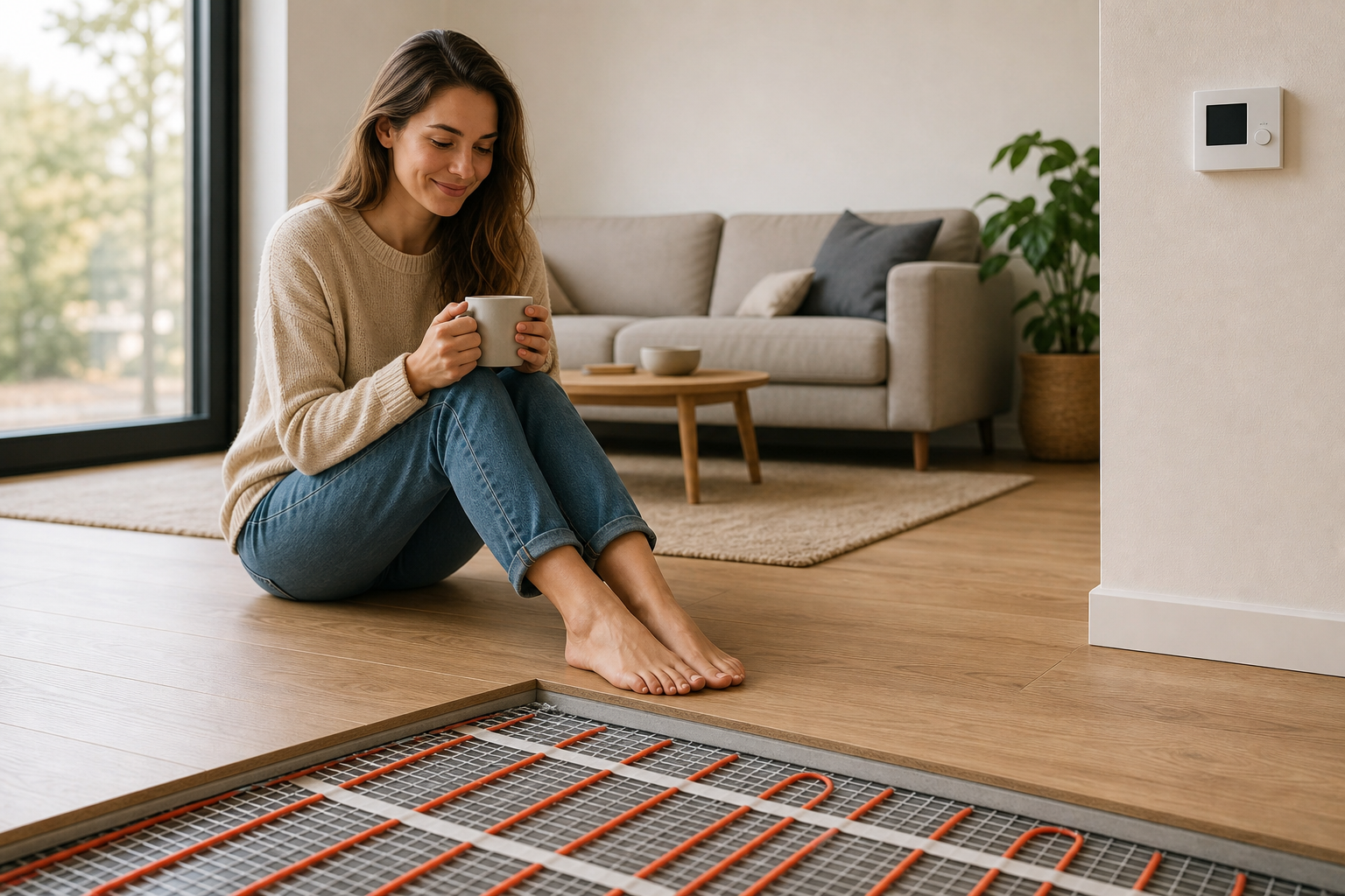 Suelo radiante eléctrico: funcionamiento, consumo y precios